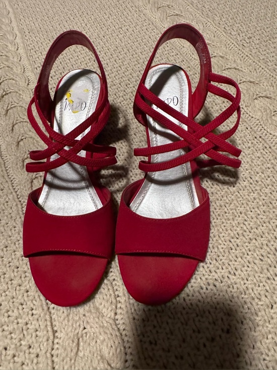 Impo Shoes - Impo Crimson Strappy Slingback Wedge Heels